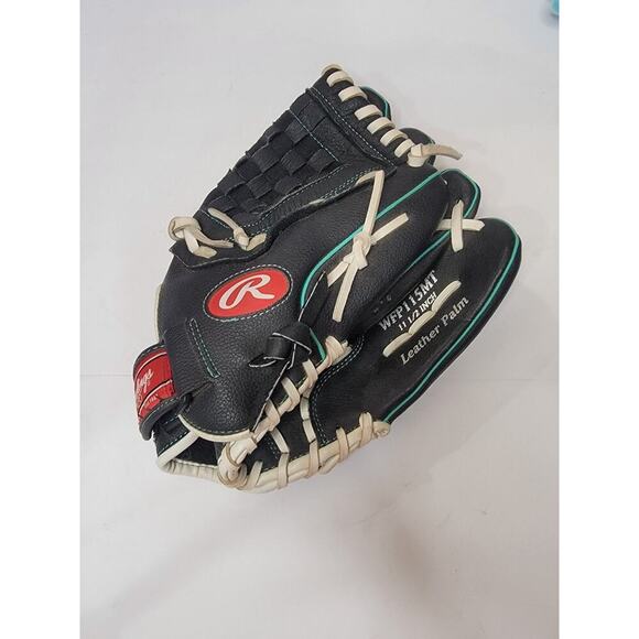 Rawlings Other - Rawlings The Gold Glove Co. WFP115MT Leather Palm Black w/Teal Trim 11 1/2 INCH